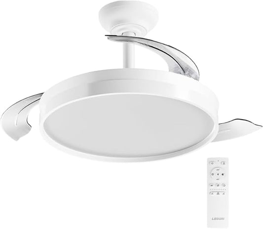 Ventilador de Techo LED Silencioso con Luz Regulable I Bajo consumo 72W Ø49-106cm