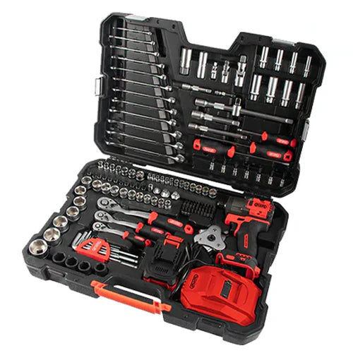 ESTUCHE HERRAMIENTAS CON PISTOLA DE IMPACTO A BATERIA